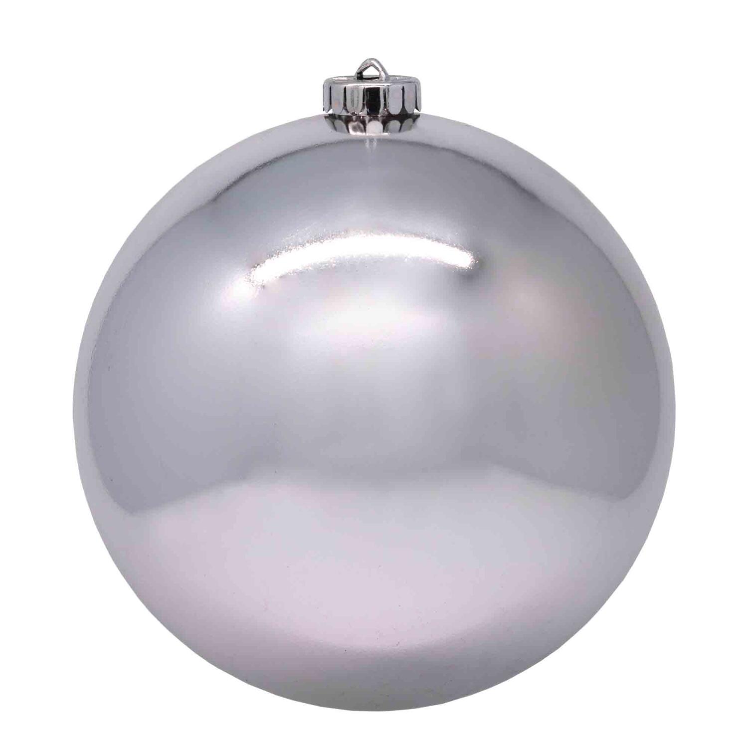 Weihnachtskugeln Christbaumkugeln XL aus Kunststoff silber, 25cm, 1 Stk.