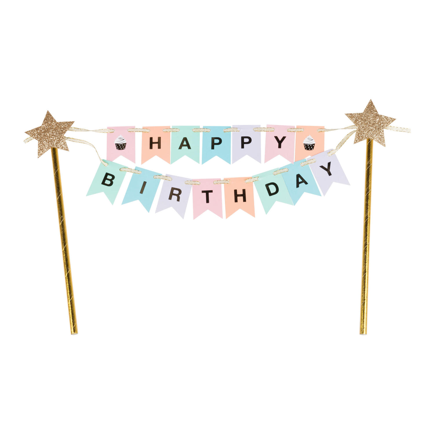 Tortenstecker Cake Topper Happy Birthday  33 x 21cm